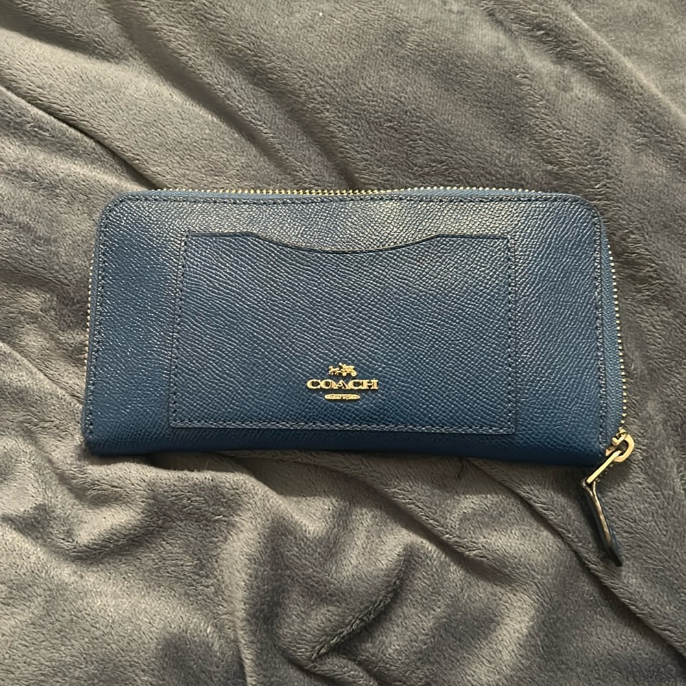 Blue coach wallet